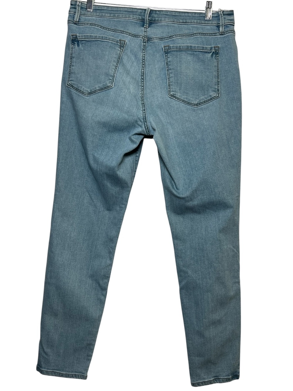LOFT Women’s Size 14 / 32 US High Rise Curvy Skinny  Stretch Jeans Blue Denim - Picture 2 of 16